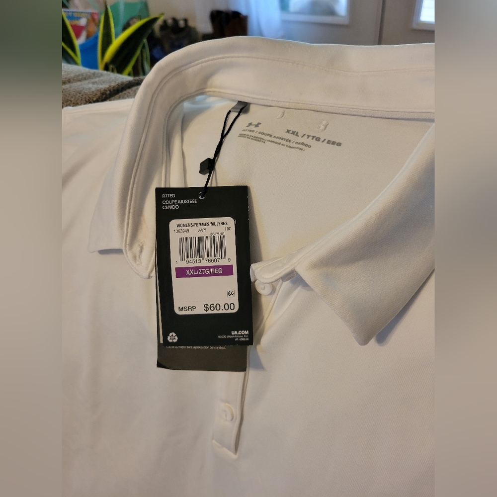 Under Armor white top NWT